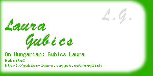 laura gubics business card